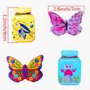 4 PCS Mini Ceramic Fridge Magnets Cute Kitchen Decorative Refrigerator Accessories DIY Tiny Ceramic Magnets for Fridge (4PCS-A)