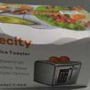 Mecity 2 Slice Toaster Touch Screen 1.5" Wide Slot, Stainless Steel Smart Bread Toaster for Bagel Muffin Waffle Gluten Free Breads, Timer, Defrost, Reheat, 120V 825W