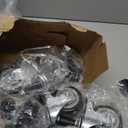 HOLKIE Caster Wheels 3 inch Locking Stem Casters, 3/8" -16 x 1-1/2" (Stem Diameter 3/8", Stem Length 1-1/2" Threaded Stem Casters Swivel Casters Set of 4 Heavy Duty Castors, Black