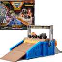 Monster Jam Mini Freestyle Flip Arena Playset and Storage with 2 Mini Monster Jam Trucks, Kids Toys for Boys and Girls Ages 3 and up