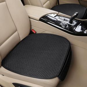 2PCS Car Seat Covers Cushion Pad Breathable Anti Slip Auto Seat Protector Pad with Storage Pocket Universal fit for Most Automotive, Truck, SUV, and Van (Black)