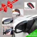 Outside-Mount Window Visors Rain Guards for 2025 2026 Subaru Forester Full-Size Wind Vent Deflectors Car Accessories Dark Smoke 6-Piece Set with Thicker
