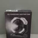 Misting Fan Portable with 9oz Water Tank, 24000mAh Rechargeable Cooling Fans for Outside, Outdoor Water Misters with 2 Mist Modes, Remote Control Camping Fan with Timer for Beach, Tents, Patios (Army Green)