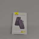 Portable Charger, 12000mAh 22.5W USB C Fast Charging Power Bank with Built-in Cables and AC Wall Plug, Smart LED Display Travel Essentials Battery Pack Compatible with iPhone, iPad, Samsung etc. Purple