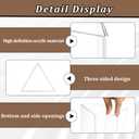 LemonSecret 16 Pack 3 Side Table Tent Sign Holder Acrylic, 4 x 9 Inch