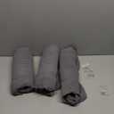 Lellen Velvet Stretch Wingback Chair Cover Slipcover - Reusable Protector Cover for Dining Room Banquet Home Decor etc Machine Washable Hand Washable (01 T-Shaped Twill Sliver Grey, 3PC)