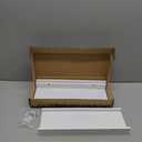 Floating Shelves Wall Mounted Set of 2, Modern White Shelves for Bedroom, Nursery Shelves with Lip, Display Picture Ledge Shelf for Wall Decor Living Room Bathroom Kitchen - White (15.7 In)