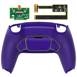 eXtremeRate Galactic Purple Rubberized Grip Programable Rise 2.0 Remap Kit for PS5 Controller BDM 010 & BDM 020, Upgrade Board & Redesigned Back Shell & Back Buttons for PS5 Controller