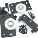 2Pairs Sliding Hardware Roller Pulleys Single Wheels Sliding Door Pulley for Cabinet Wardrobe Screen Doors Closet Sliding Doors