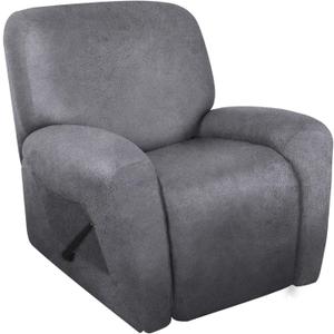 Leather Look Oversize Recliner Chair Covers, Thick 4 Pieces Lazy Boy Recliner Covers for Recliner Chair, Leather Cover for Recliner Slipcovers for Pets Kids(X-Large, Light Grey) (1 XL Seater) Leather Look Oversize Recliner Chair Covers, Thick 4 Pieces Lazy Boy Recliner Covers for Recliner Chair, Leather Cover for Recliner Slipcovers for Pets Kids(X-Large, Light Grey) (1 XL Seater)
