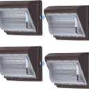 120W LED Wall Pack Lights Dusk to Dawn with Photocell, 15840LM 5000K Super Bright Outdoor Wall Packs, Commercial IP65 Waterproof Outside Security Lighting (4 Pack)