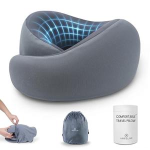Artelse Neck Travel Pillow - Memory Foam Travel Pillow for Airplane, Washable Comfortable Breathable Cover, 360 Degree Support Ergonomic Design Best for Travel, Flight, Train, Sleeping