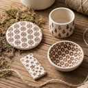 Wooden Clay Texture Rollers Set 10Pcs for Pottery Clay Roller and Texture Roller Tool Set with 10 Wooden Stamps & Textured Rolling Pins for Ceramics, DIY Handmade Art and Craft Supplies.
