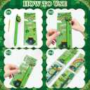 24 Pcs St. Patrick's Day Easter Ballpoint Pens with Blessing Cards Bunny Carrot Retractable Black Ink Pens Saint Patrick's Day Easter Cards for Office Party Favors