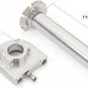 Motorcycle 7/8" Handle bar Hand Grips with Anodized CNC Quick Twist Throttle Tube Motorized Lever Control Fit for Most Scooter Sportbikes ATV for Kawasaki Honda Suzuki Yamaha Ducati (Sliver)