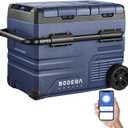 BODEGA BODEGACOOLER 12V Portable Refrigerator,48 Quart(45L) Car Fridge,RV Car Refrigerator,Portable Fridge Freezer, -4-68 Cooler APP Control 12/24V DC and 100-240V AC for Car,Travel(2 Doors) (Blue)