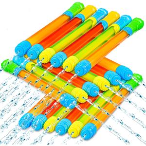 Sloosh 24 pcs Blaster Soaker Water Gun, Squirt Guns Soaker for Kids Summer Swimming Pool Beach Sand Outdoor Water Activity Fighting Play Toys,16.5''
