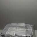 Stainless Steel Litter Box Extra Large Enclosed Cat Metal Litter Box with Lid for Big Cats High Sided Anti-Urine Leakage Non-Stick Bottom & Includes Pedal & Metal Scoop with Liner Gray