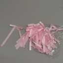 Choicbaby 50 PCS Pink Mini Satin Ribbon Bows 1.8 * 1.4" Small Pink Wrap Bows Decoration for DIY Craft Cheer Pins Box Card Birthday Party Wedding