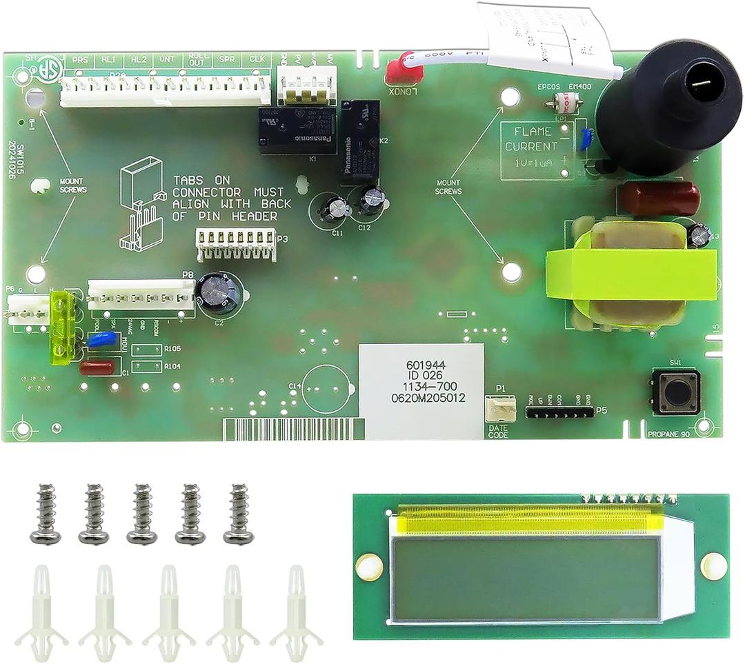 013464F Control Board & 013640F LCD Display Combo for Raypak Digital Pool Heaters | Complete Replacement Kit for Models 185B, 265B, 335B, 405B, 206A, 266A, 336A, 406A, 207A, 267A, 337A, 407A