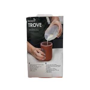 Boon Trove Silicone Manual Breast Pump - Passive Milk Collector - Hands Free Breast Pump for Nursing - Breastfeeding Essentials - 1 Count
