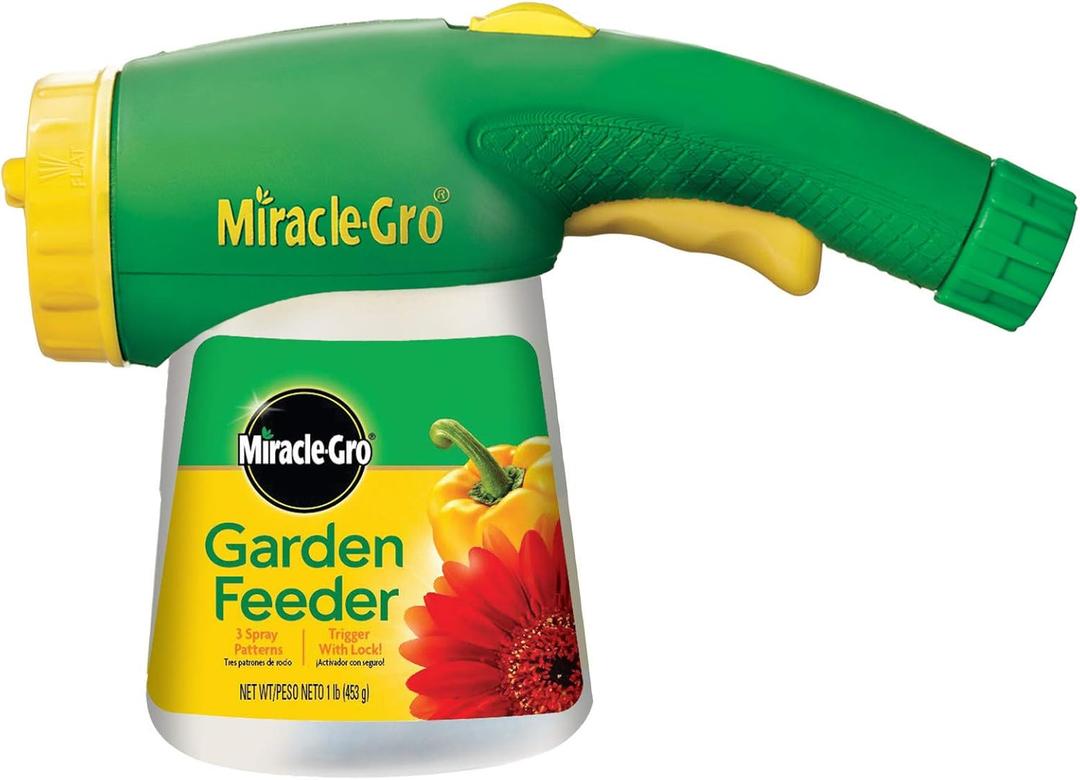 Miracle-Gro Garden Feeder with Water Soluble All Purpose Plant Food, Hose-end Feeder for Outdoor Plants, 1 lb. Miracle-Gro Garden Feeder with Water Soluble All Purpose Plant Food, Hose-end Feeder for Outdoor Plants, 1 lb.