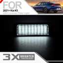 K5 Led License Plate Light for 2017 2018 2019 2020 2021 2022 2023+ Kia K5 Rio Niro Cadenza 6500K Xenon White Error Free Led Rear Tag Number Plate Lamps OEM 92501-F6000