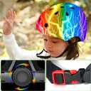 Adjustable Color Gradient Toddler Kids Bike Helmet for 3-5-8-14+Ages Girls Boys,Skateboard Bicycle Toddler Helmet for Multi-Sports Cycling Scooter Inline Roller Skates Rollerblading, Size M