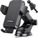 Wireless Car Charger, Phone Holders for Your Car, 15W Auto Clamping Phone Mount Car Accessories for iPhone 16 15 14 13 12 Mini Pro Max 11 XR XS, Samsung Galaxy S24 Ultra S23 S22+ Note 20, etc. (BLACK)