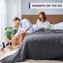 yescool King Size Weighted Blanket for Adults (20 lbs, 80 x 87, Grey) Cooling Heavy Blanket for Sleeping Perfect for 190-210 lbs, Breathable Blanket for Adults & Couple All Season, Machine Washable