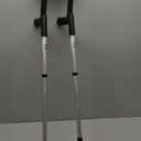 PEPE Mobility - Forearm Crutches for Adults (x2 Units, Open Cuff), Adjustable, Aluminum, Walking - Made in Europe (Black)