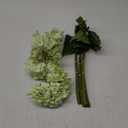 21" Real Touch Green Hydrangea Artificial Flowers with Long Stem & Leaves, Full Latex Faux Hydrangea Flowers for Home Decor Party Floral Arrangements Wedding Bouquets Centerpieces, 4Pcs