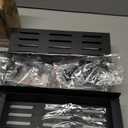 SMRCAD Magnetic Spice Rack Organizer for Fridge Seasoning Organizer for Kitchen storage with Screw Magnetic Shelf with Hook for Refrigerator and Oven (6pack-Black)