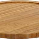 YBM Home Bamboo Wooden Non-Skid Spinner for Kitchen, Pantry, Fridge, Cupboards, or Counter Organizing, Fully Rotating Organizer