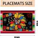 Linen Hispanic Heritage Month Placemats Set of 4 Latino Heritage Month Table Mats National 22 Spanish Speaking Countries Latino Heritage Month Decorations and Supplies for School Classroom Office