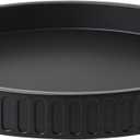 12in Decorative Tray for Coffee Table Tray Decor, Black 100% Solid Concrete Decorative Round Tray for Kitchen, Living Room, Home Decor