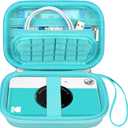Canboc Carrying Case for Kodak Printomatic/Kodak Printomatic+/ Kodak Printomatic Plus Instant Print Digital Camera, Zipper Mesh Pocket fit Photo Paper and Cable, Green (Case Only)