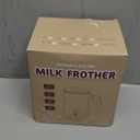 Milk Frother, 4-in-1 Electric Milk Steamer, 350ml/11.8oz Automatic Frother Machine for Coffee, Warm and Cold Foam, Temperature Control for Latte, Cappuccino, Hot Chocolate (Black)