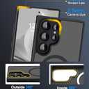 N52 Magnetic Case for Samsung Galaxy S24 Ultra Case Stronger Upgraded, Slim Protective for Galaxy S24 Ultra Phone Case S24Ultra for MagSafe Translucent Back Silicone Bumper Non-Fingerprint-Matte Grey