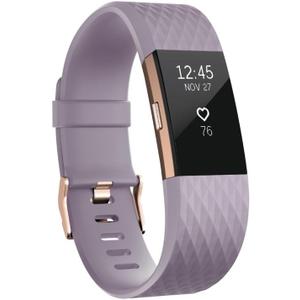 Fitbit Charge 2 Heart Rate + Fitness Wristband, Special Edition, Lavender Rose Gold, Large (US Version)