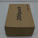 200 Sets - 12oz Plastic Cups with Lids and Straws, Disposable Cups for Iced Coffee, Smoothie, Milkshake, Cold Drinks - Clear