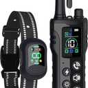 Dog Shock Collar-4900Ft Dog Training Collar with Remote,IP67 Waterproof Electric Collar with 4 Training Modes,Support Remote Calling Feature,Rchargeable E-Collarfor All Dog Sizes (10-120lbs)