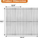 19.5" Stainless Steel Cooking Grates for Weber Genesis 300 Series, Weber Genesis Grill Parts for Genesis E310 E320 E330 S310 S320 S330, Replacement Parts for Weber 7528/7524