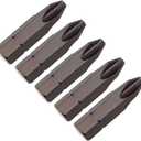 uxcell 5pcs 5/16" Hex Shank 32mm Length Magnetic Phillips Cross Screwdriver, PH3 Head Screwdriver Bits S2 Alloy Steel