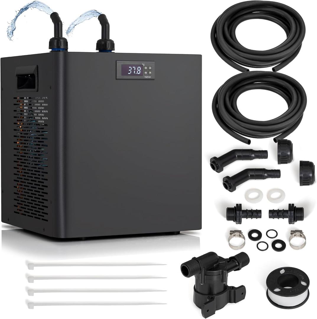 Chiller for Ice Bath and Cold Plunges Including All Hoses and Pumps. 1/3 HP, 2/3 HP, 1 HP Models