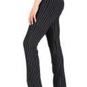 Yogipace Women's Straight Leg Yoga Dress Pants,Back Pockets,29",Pinstr.,XL