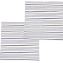 2pcs Versatile Striped Pillow Covers Pillowcase for Tv Reading Sofa Decor 17.5"×17.5"