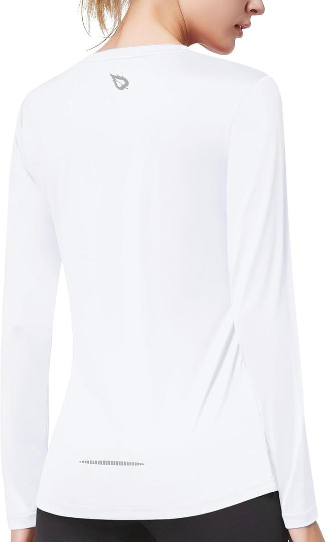 baleaf Long Sleeve Workout Tops for Women Running Athletic Shirts Active Quick Dry Lightweight Moisture Wicking (Medium)