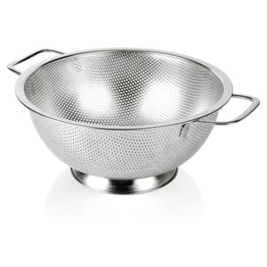 Gulex Colander Stainless Steel 3-Quart, Strainer for Kitchen Food, Dishwasher Safe