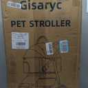 Dog Cat Stroller for Small/Medium Pets up to 50 lbs, 3-in-1 Foldable Pet Stroller with Detachable Carrier, Car Seat, Storage Basket, Cup Holder, Hanging Bag, Rain Cover, All-Terrain 4 Wheels (Black)